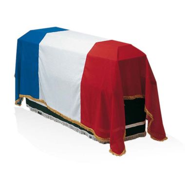 Drap mortuaire tricolore