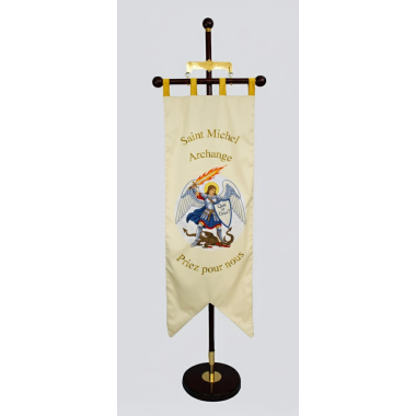 Banniere de procession brodee