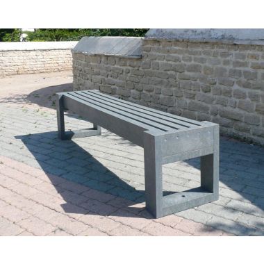 Banquette Agora en plastique recyclé