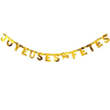guirlande joyeuses fêtes, guirlande carton