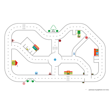 Circuit urbain cours de recreation