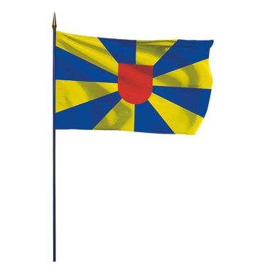 Flandre ouest occidentale drapeau sur hampe