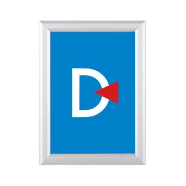 Porte affiche pour vitrine Clip-clap 25 mm