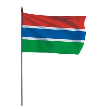 Drapeau Gambie sur hampe