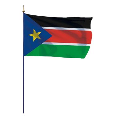 Drapeau Sud Soudan sur hampe