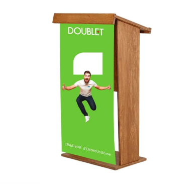 Pupitre de conférence Byzance bois clair sans roulettes