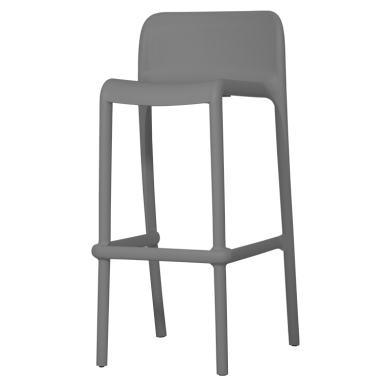 Tabouret haut Madrid anthracite