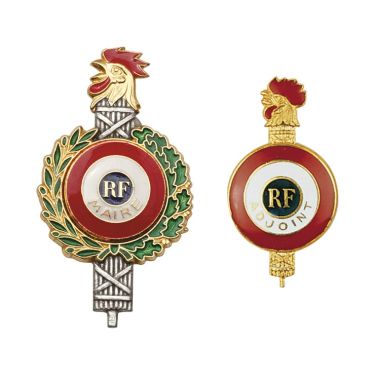 Broches d'élu - tête de coq