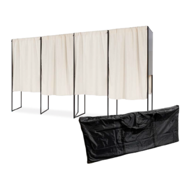 Lot de 4 isoloirs de vote avec housse de rangement
