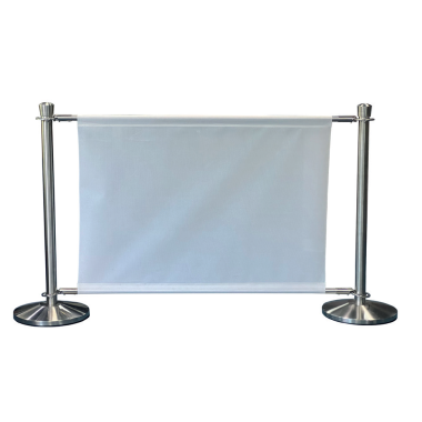 kit de poteaux publicitaires avec banderole personnalisable