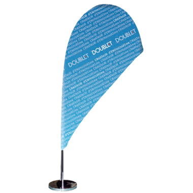 Drapeau de table personnalisé en forme de mini goutte d'eau