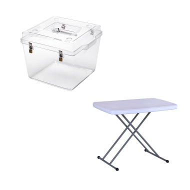 offre spéciale urnes et tables à hauteur réglable