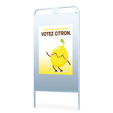 Panneau d'affichage de liste electorale