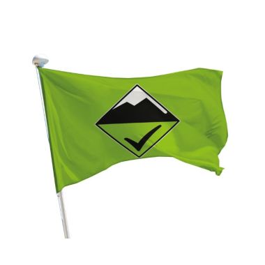 Drapeau avalanche vert risque 1 