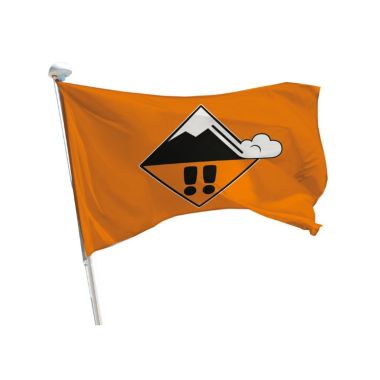 Drapeau avalanche orange risque 3 