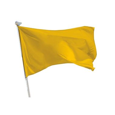 Drapeau avalanche uni jaune 