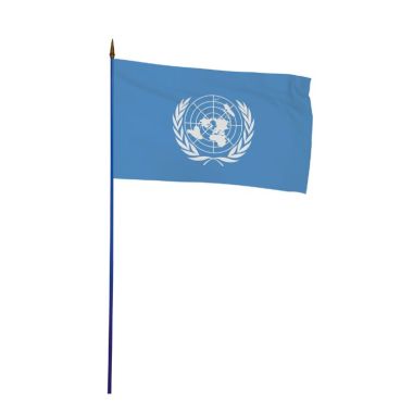 Drapeau ONU sur hampe 