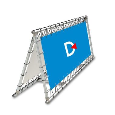 Barrière publicitaire inclinée