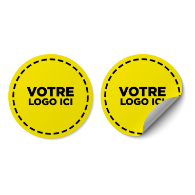 Petits adhésifs ronds personnalisables