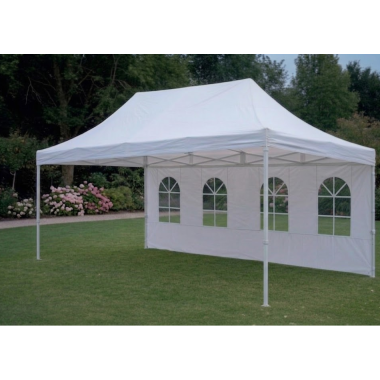 tente pliante blanche pro 4x6m avec 4 pieds et norme CTS37