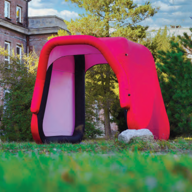 tente gonflable brise kube