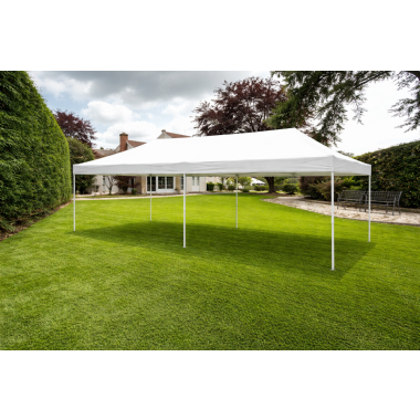 Tente pliante blanche 4x8m PVC ouverte EOS
