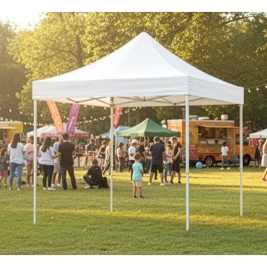 Tente pliante professionnelle Canopus PVC 4x4m ouverte