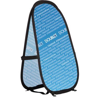 totem plipop double face personnalisé DOUBLET