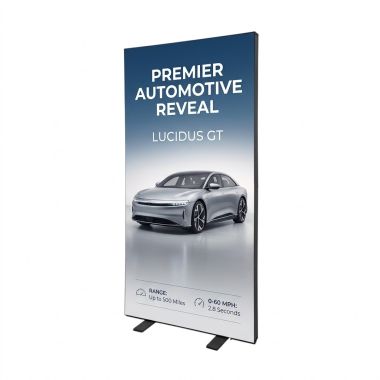 Totem personnalisable pour communication visuelle