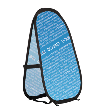 Totem pop-up Plipop Tour recto-verso 125 x 200 cm