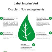 Label Imprim’Vert : Doublet renouvelle son engagement pour le développement durable en 2021 !