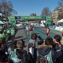 Notre prestation lors du 40ème Marathon de Paris