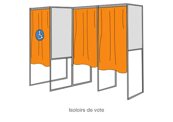 Isoloirs de vote Isoloirs de vote