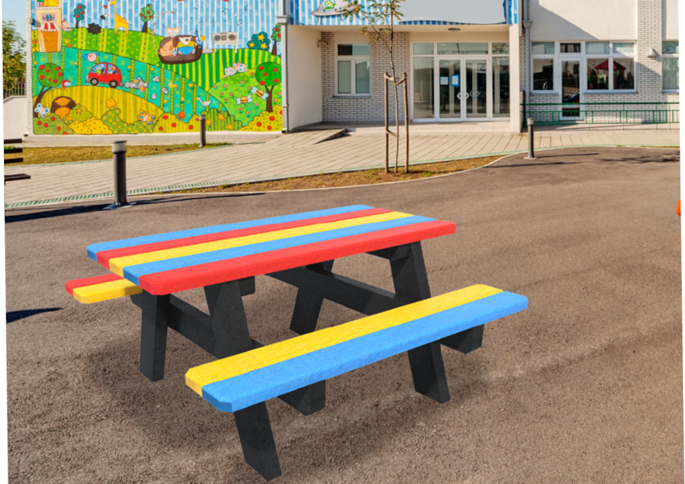 Mobilier en plastique recyclé