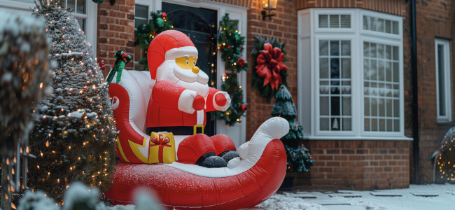 Structure gonflable personnalisée Pere Noel structures-gonflables-noel